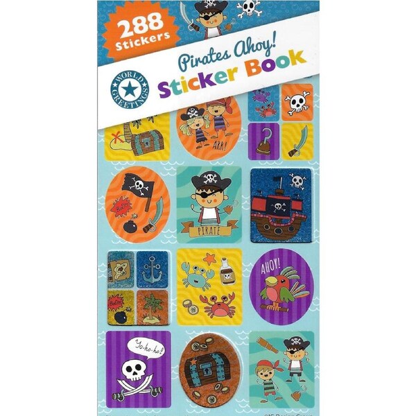 Pirates Ahoy Sticker Book (12 Sheets)