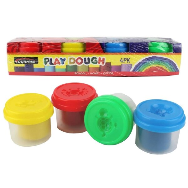 Coloured Play Dough (Pack of 4)