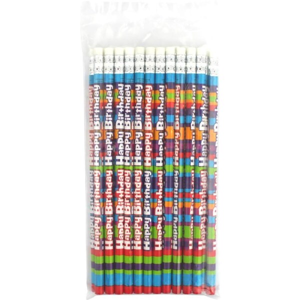 Happy Birthday Pencils (Pack of 24)