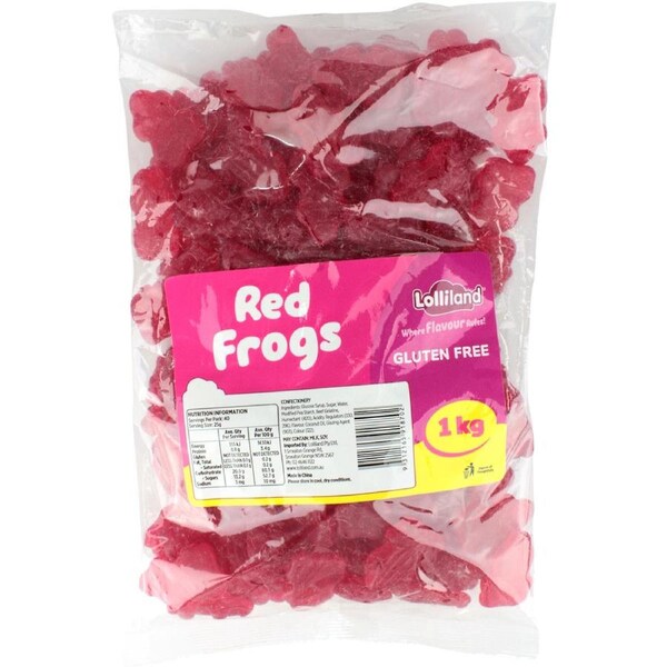 Red Frog Lollies (1kg)