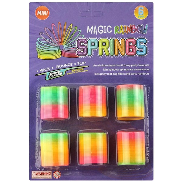 Mini Slinky Springs (Pack of 6)