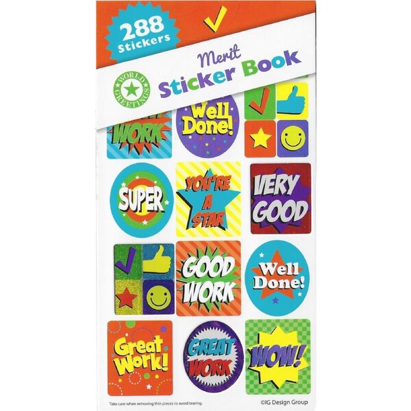 Merit Sticker Book (12 Sheets)