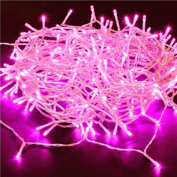 240 Pink LED Fairy Lights