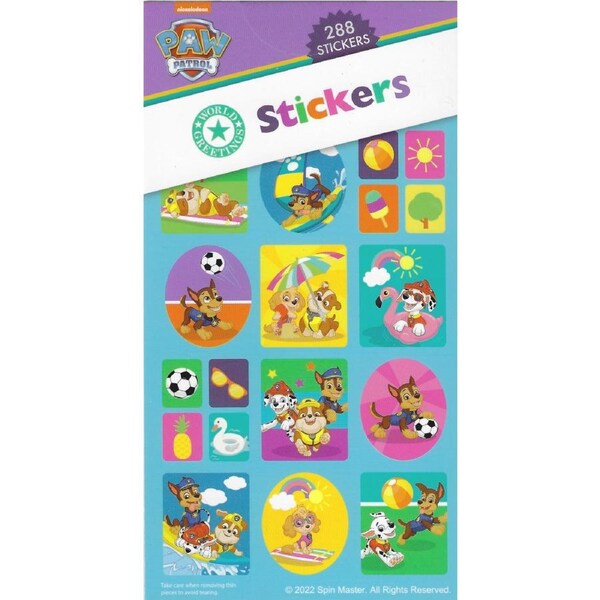 Paw Patrol Sticker Book (12 Sheets)