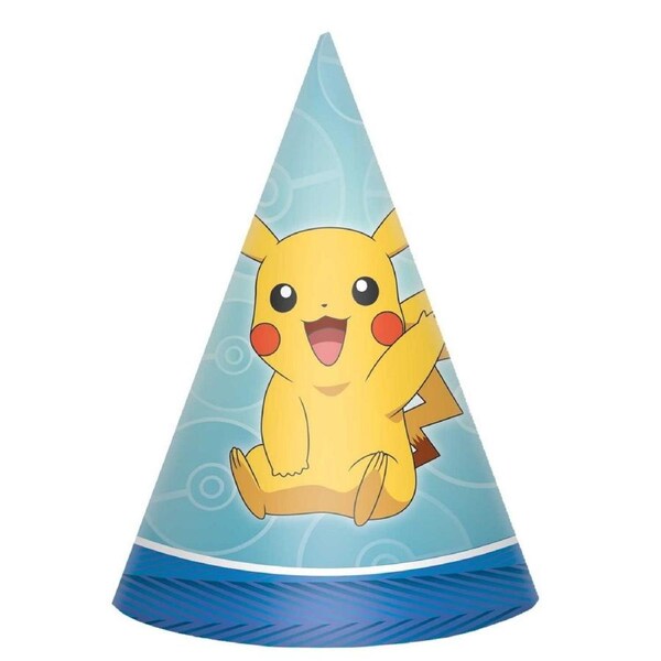 Pokemon Core Party Hats (Pack of 8)