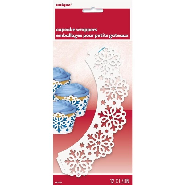 Snowflake Cupcake Wrappers (Pack of 12)