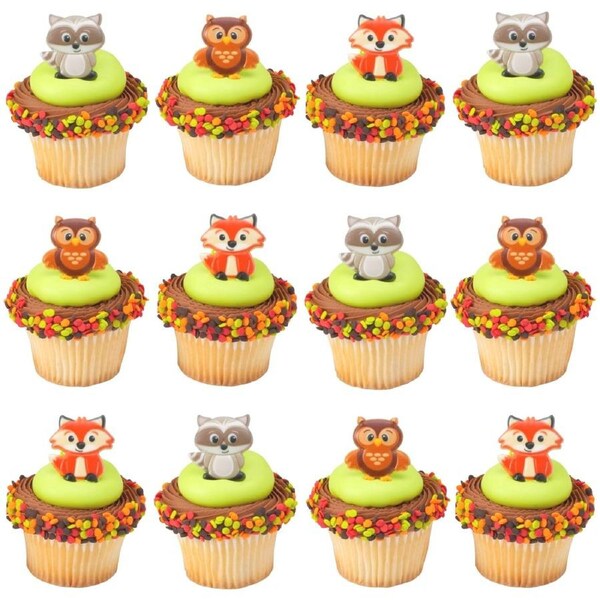 Woodland Animals Cupcake Rings (Pack of 12)
