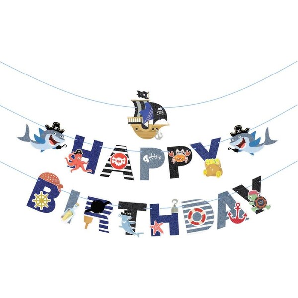 Pirate Under the Sea Garland Banner