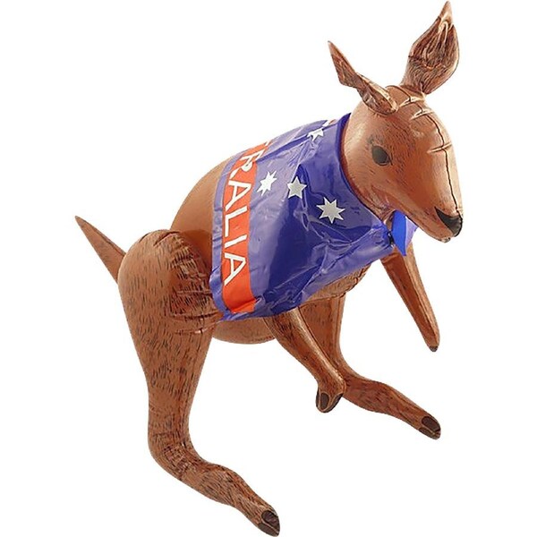 Inflatable Kangaroo With Aussie Flag