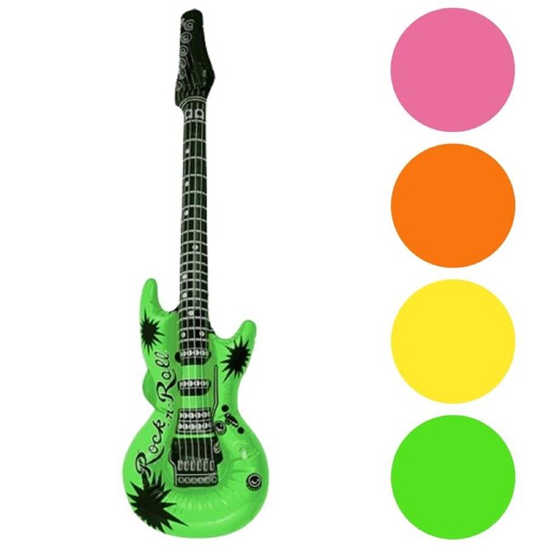 Inflatable Neon Guitar Assorted
