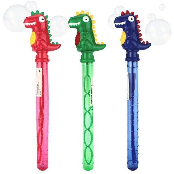 37cm Dinosaur Bubble Wand Assorted
