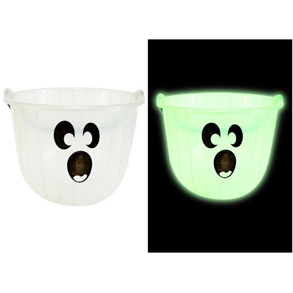 Glow In The Dark Ghost Trick or Treat Bucket