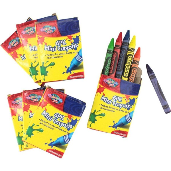 Mini Boxed Crayons Bulk Buy (48 Packs)
