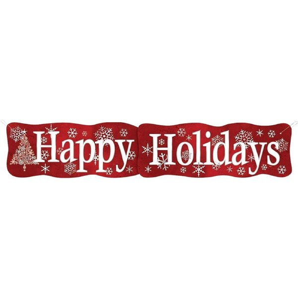 Happy Holidays Jointed Banner 132cm