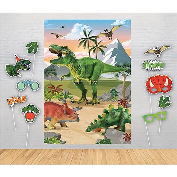 Dinosaur Scene Setter With Photo Props