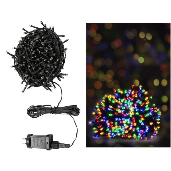 200 Multicolour LED 7 Function Fairy Lights 11.9m