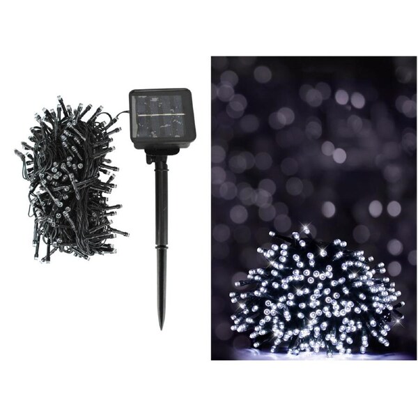 240 Cool White LED 7 Function Solar Fairy Lights 11.9m