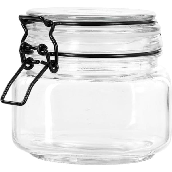 Fido Glass Clip Lock Jar 500ml