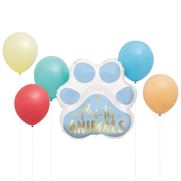 Pawty Animals Foil Helium Balloon Bouquet
