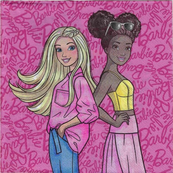 Barbie and Friends Large Napkins / Serviettes (Pack of 20)