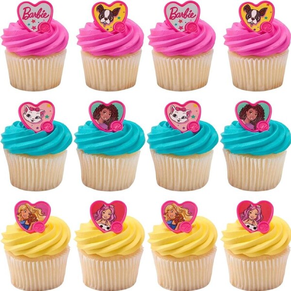 Barbie Be The Future Cupcake Rings (Pack of 12)