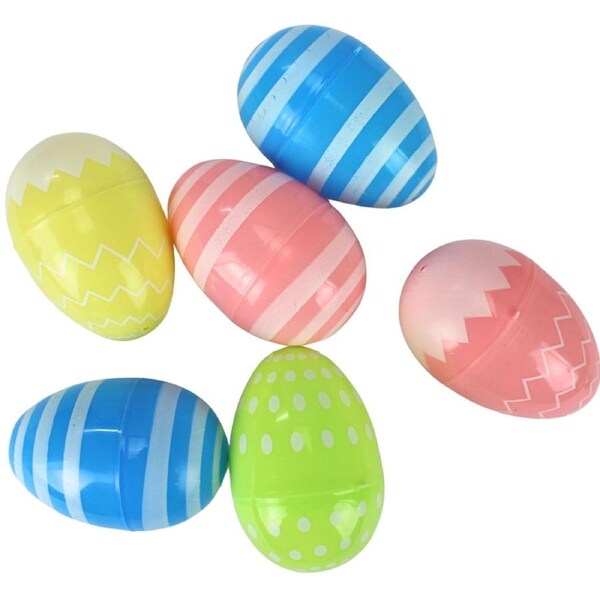 Fillable Patterned Easter Eggs 7.5cm (Pack of 6)