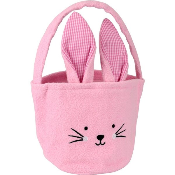 Adorable Pink Bunny Face Basket