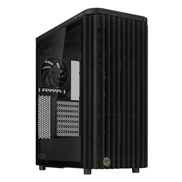 Asus ProArt PA401 Wood Edition Tempered Glass Panel ATX Computer Case [PROART PA401 WOOD TG PWM BLACK]