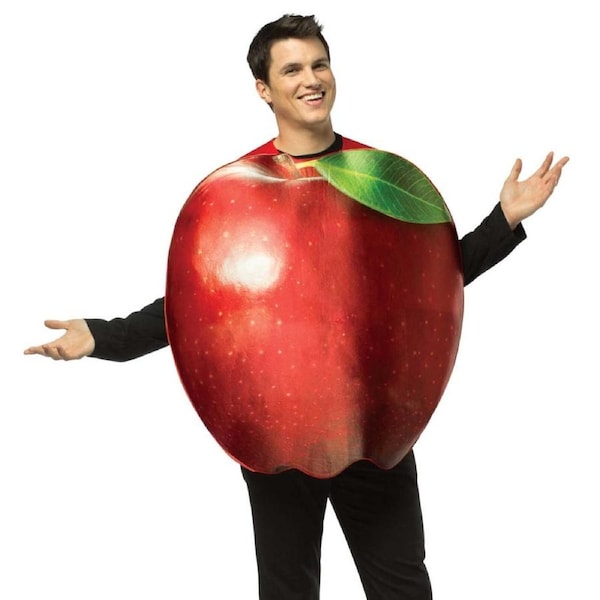 Get Real Apple Costume - Adult One Size