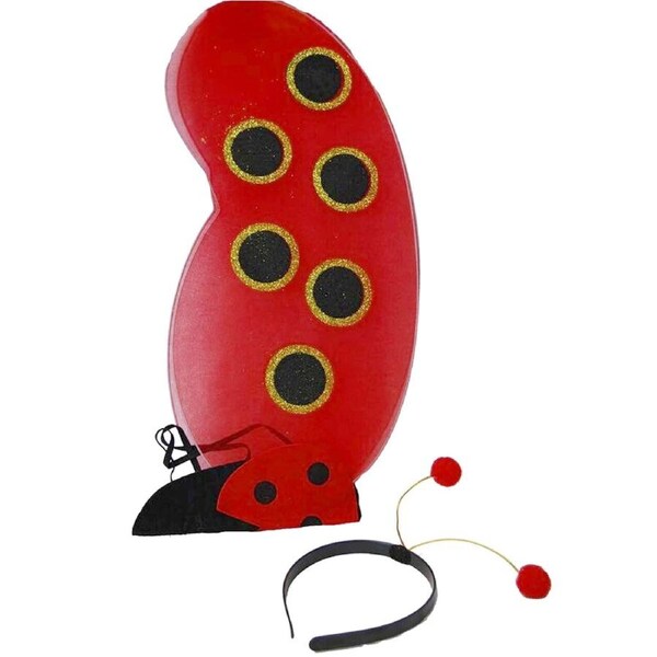 Ladybug Wings & Headband Set Costume Accessory