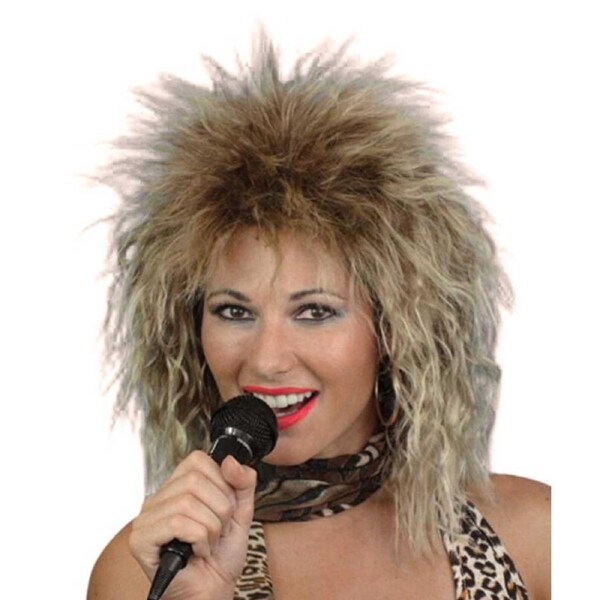 Tina Turner Bleached Shaggy Wig