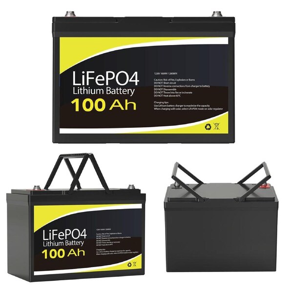 100Ah 12V Lithium Battery 3000 Cycle Standard Size 306x171x210mm Replace SLA