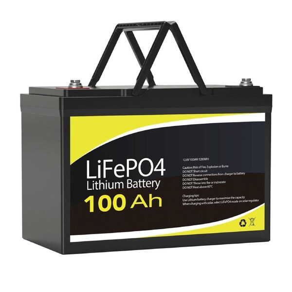 100Ah 12V Lithium Battery 100A 1280Wh Standard Size 306x171x210mm Replace SLA
