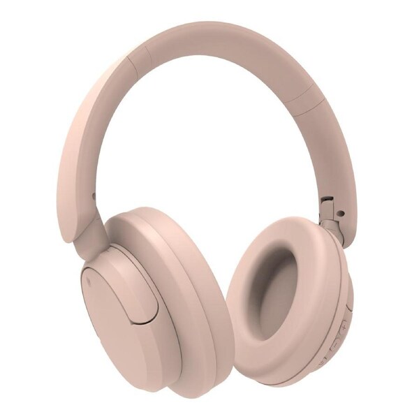 Laser ANC Wireless Headphones Noise Cancelling Bluetooth 20Hr Battery Pink