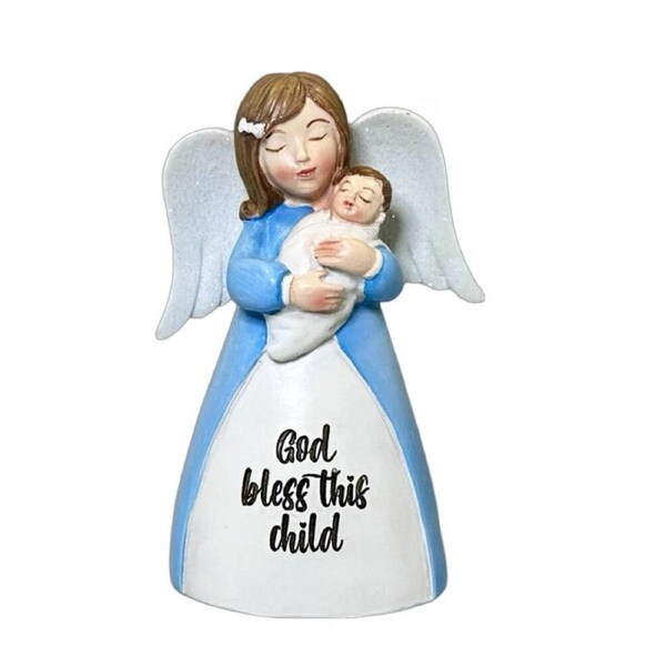 Little Blessings Angel - God Bless This Child Baby Boy Blue