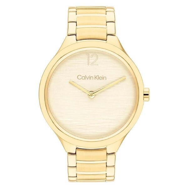 Calvin Klein Gold Steel Light Gold Dial Women's Watch - 25100048
