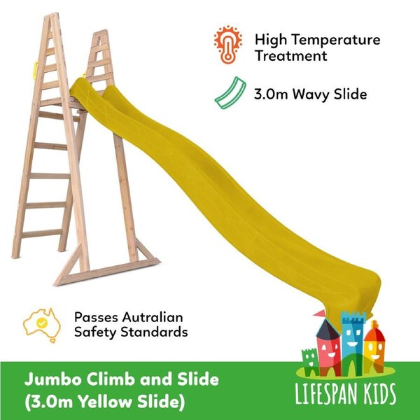 Lifespan Kids Jumbo Climb & 3m Yellow Slide