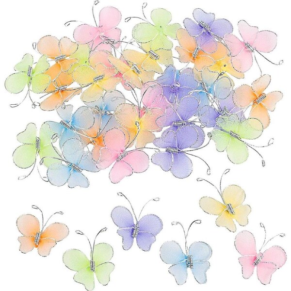 Mini Nylon Butterflies (Pack of 36)