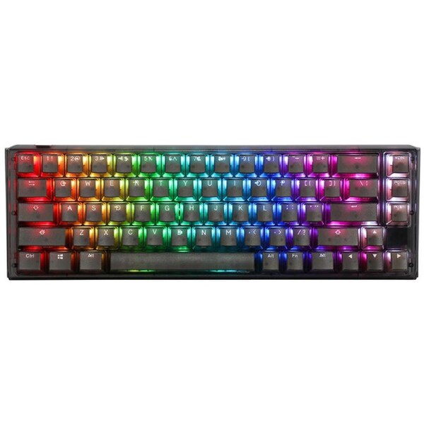Ducky One 3 Aura SF Black RGB Hot-Swap Keyboard Cherry Red