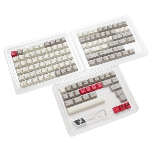 Ducky PBT Tripleshot 133-Key Cherry Profile Keycap Set Vintage