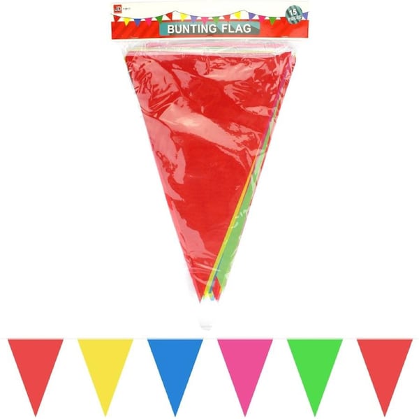 Bright Coloured Fabric Flag Banner