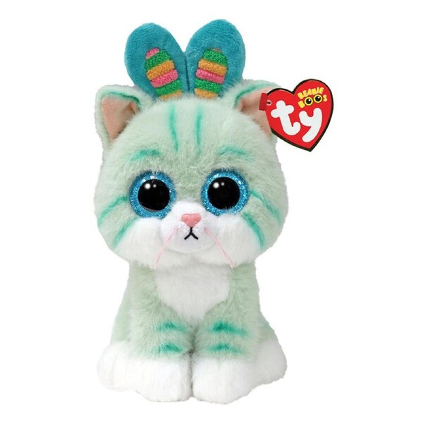 TY Beanie Boos Gumdrop Cat Teal Kids Plush Stuffed Toy 15.5cm 3y+ Regular