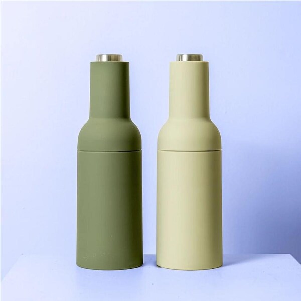 Sage & Cooper Thea Automatic Salt & Pepper Grinder Set Sage/Olive