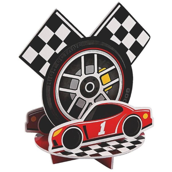 Race Car Birthday Table Centrepiece