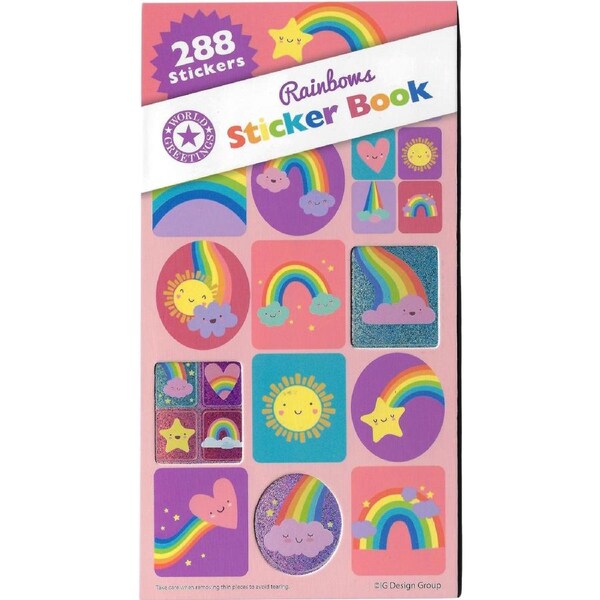Rainbows Sticker Book (12 Sheets)