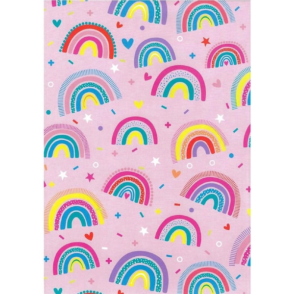 Boho Rainbows Wrapping Paper (1 Sheet)