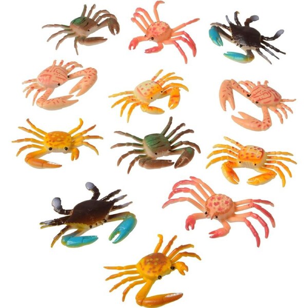 Mini Plastic Crabs (Pack of 12)