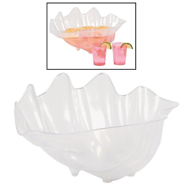 Plastic Sea Shell Punch Bowl