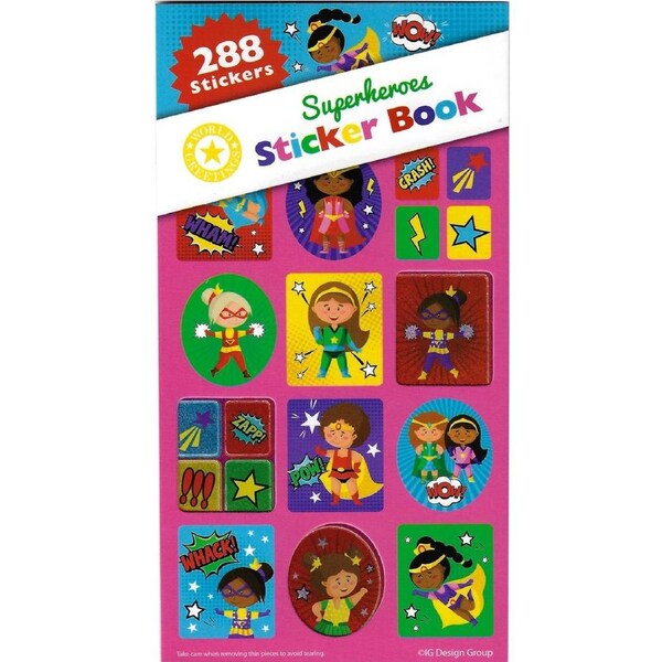 Little Miss Superheroes Sticker Book (12 Sheets)