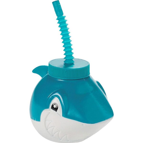 Jawsome Shark Novelty Cup with Straw